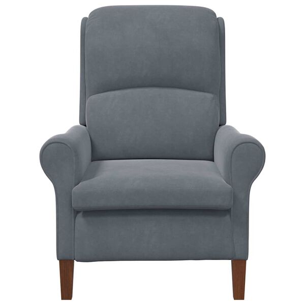 vidaXL Armchair Dark grey 76 x 94 x 102 cm Velvet