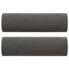 vidaXL 2-Seater Sofa with Pillows&Cushions Dark Grey 140 cm Velvet
