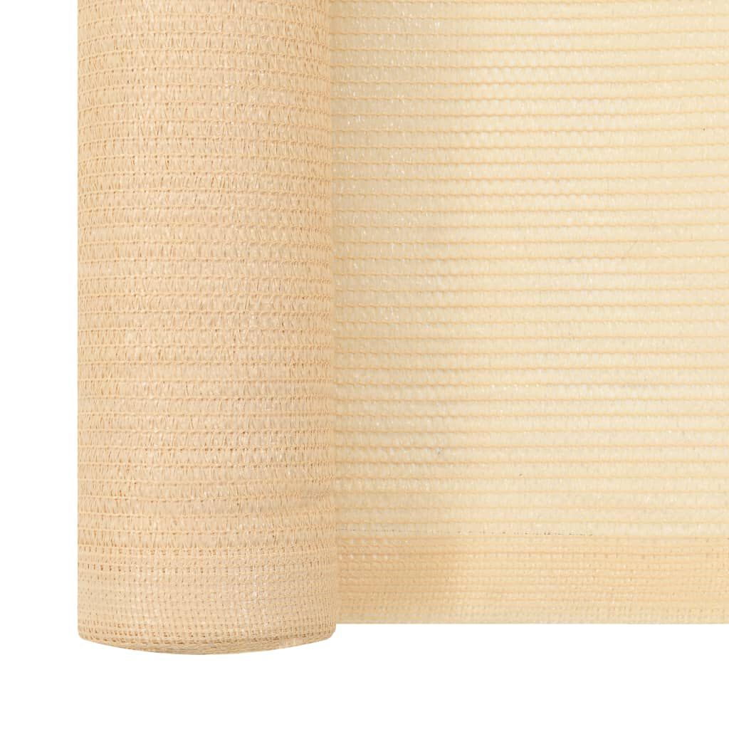 vidaXL Privacy Net HDPE 1x25 m Beige