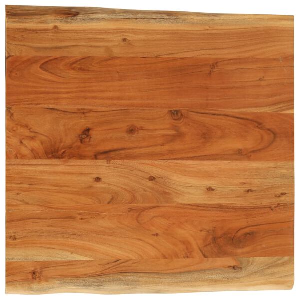 vidaXL Table Top 60x60x3.8 cm Rectangular Solid Wood Acacia Live Edge