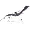 vidaXL Sun Lounger with Pillow Aluminium and Textilene Black