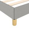 vidaXL Bed Frame without Mattress Light Grey 152x203 cm Queen Fabric