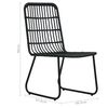vidaXL 5 Piece Outdoor Dining Set Poly Rattan and Glass
