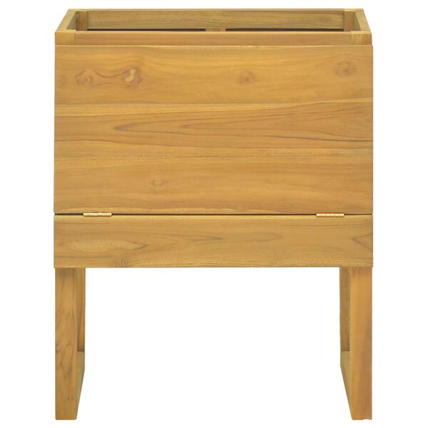 vidaXL Bathroom Cabinet 60x40x75 cm Solid Wood Teak