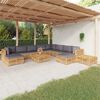 vidaXL 12 Piece Garden Lounge Set with Cushions Solid Teak Wood
