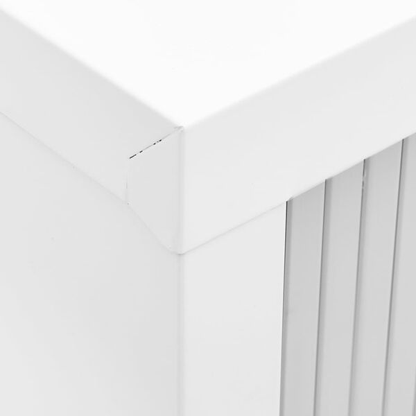 vidaXL Sliding Door Cabinet Grey 90x40x90 cm Steel