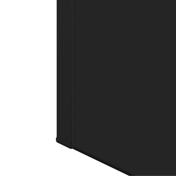 vidaXL Bathroom Mirror Cabinet Black 60x16x60 cm Engineered Wood
