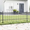 vidaXL Garden Fence 6 pcs Grey 170 x 115 cm Powder-Coated Steel