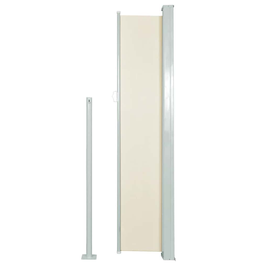 vidaXL Retractable Side Awning 160 x 500 cm Cream