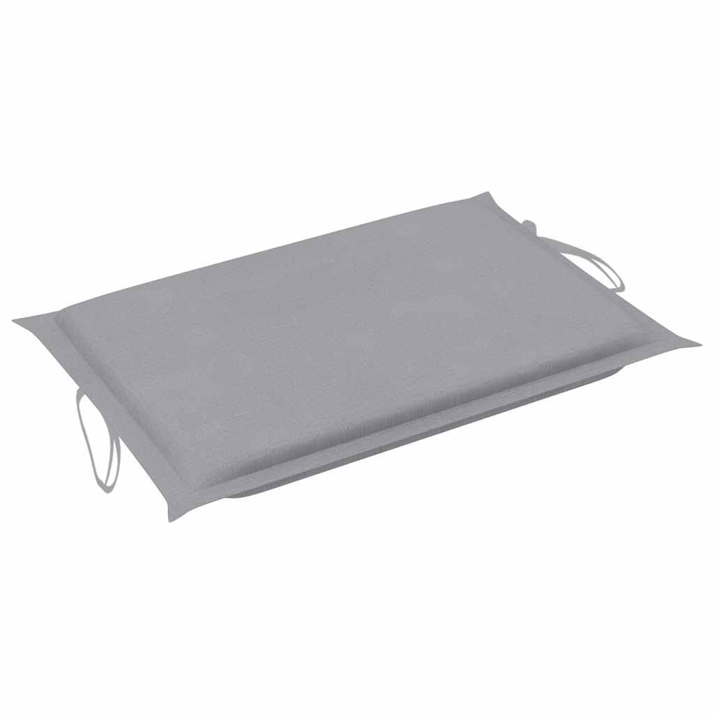 vidaXL Rocking Sun Lounger with Cushion Solid Teak Wood