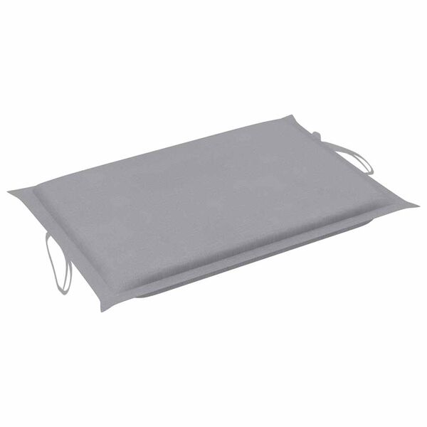 vidaXL Rocking Sun Lounger with Cushion Solid Teak Wood