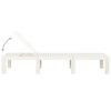 vidaXL Sun Lounger Plastic White