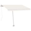 vidaXL Awning Post Set White 300x245 cm Iron