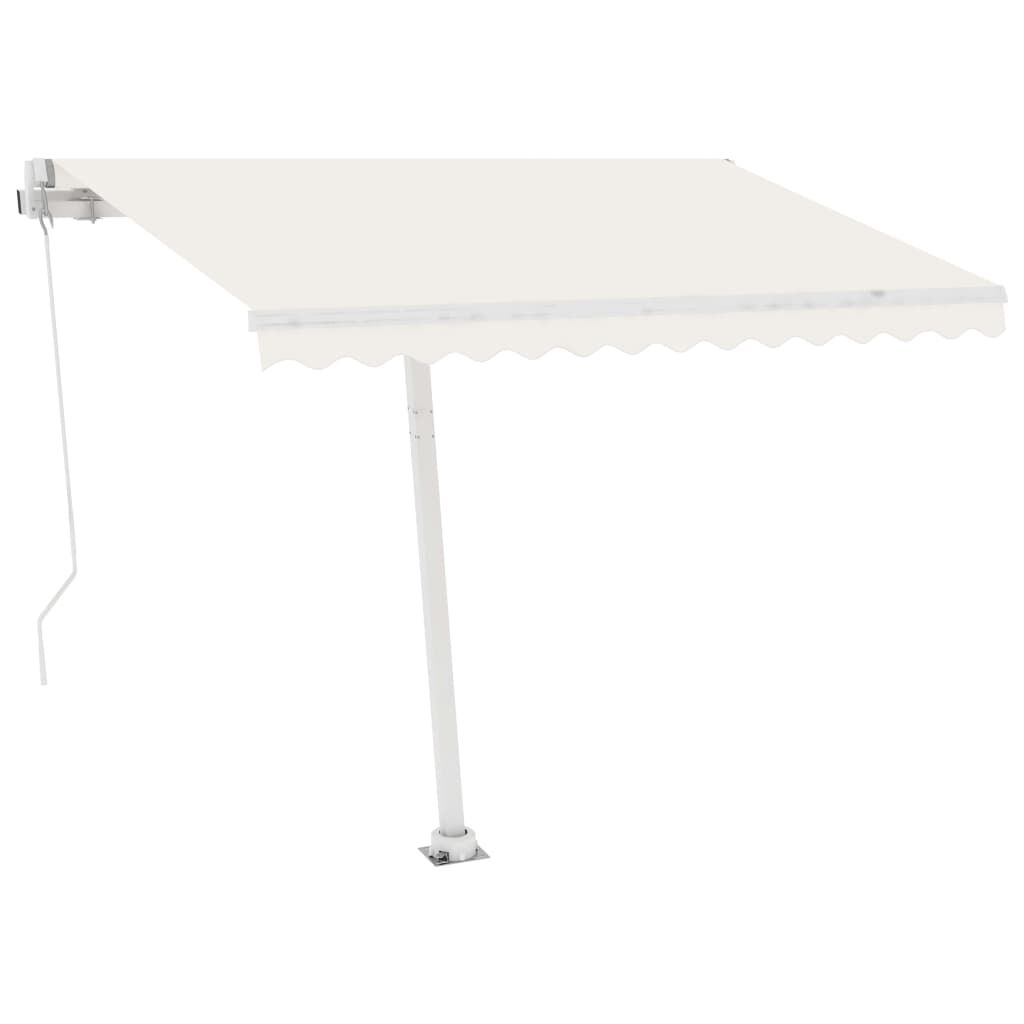 vidaXL Awning Post Set White 300x245 cm Iron