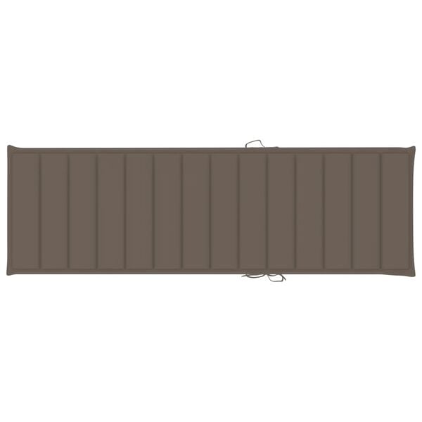 vidaXL Sun Loungers 2 pcs with Cushions Solid Acacia Wood