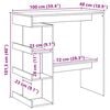 vidaXL Bar Table with Storage Rack Artisan Oak 100x48x101.5 cm