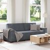 vidaXL 3-Seater Sofa Dark Grey 220x78x84 cm Velvet
