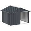 vidaXL Dog House Anthracite 116,5x103x81,5 cm Galvanised Steel