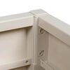 vidaXL Garden Planter White 36 x 36 x 35 cm Polypropylene