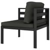 vidaXL 8 Piece Garden Lounge Set with Cushions Aluminium Anthracite