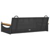 vidaXL Swing Bench Black 109x62x40 cm Poly Rattan
