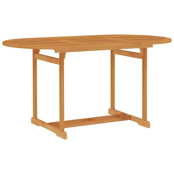 vidaXL 5 Piece Garden Dining Set with Cushions Solid Teak Wood