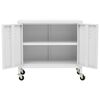 vidaXL Storage Cabinet White 60x35x56 cm Steel