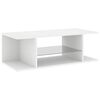 vidaXL TV Cabinet with LED Lights White 90x39x30 cm