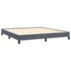 vidaXL Bed Frame without Mattress Dark Grey 193x203 cm King Velvet