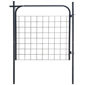vidaXL Garden Fence Gate 100x100 cm Anthracite
