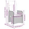 vidaXL 5 Piece Garden Bistro Set with Cushions Grey Poly Rattan