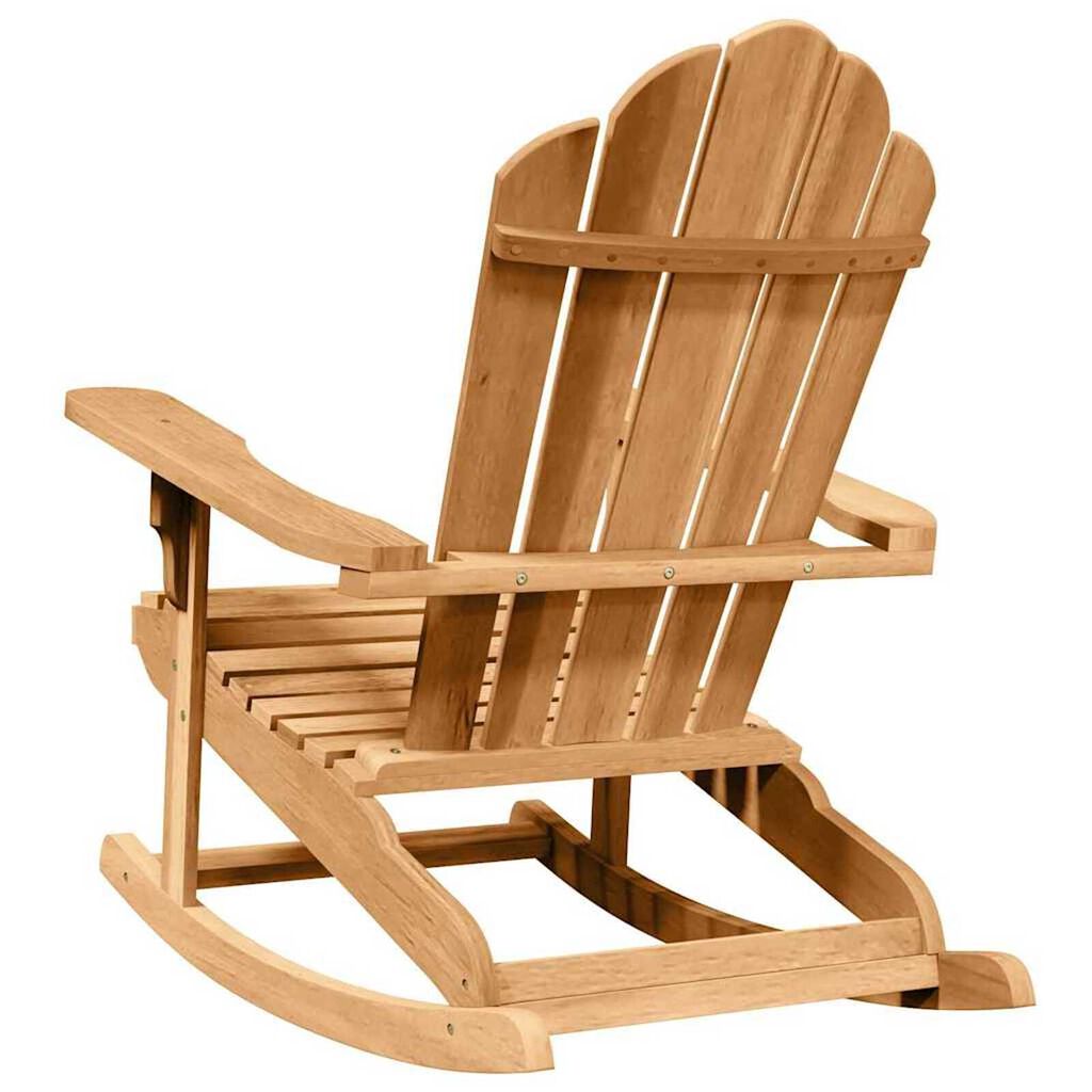 vidaXL Garden Adirondack Rocking Chairs 2 pcs Brown 77 x 100 x 98 cm