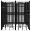 vidaXL Outdoor Dog Kennel Steel 9.22 m&sup2;
