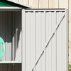 vidaXL Garden Shed Green 116x45x175 cm Galvanised Steel