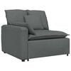 vidaXL Modular Sofa with Cushions Dark Grey