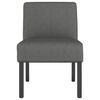 vidaXL Slipper Chair Dark Grey Fabric