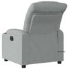 vidaXL Electric Massage Recliner Chair Light Grey Fabric