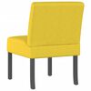 vidaXL Slipper Chair Light Yellow Fabric