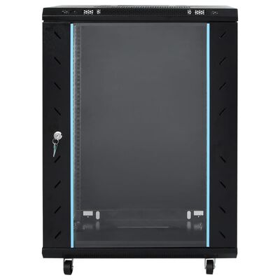 vidaXL 15U Network Cabinet with Swivel Feet 19" IP20 53x40x80 cm