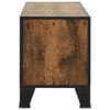 vidaXL TV Cabinet Rustic Brown 105x36x47 cm Metal and MDF