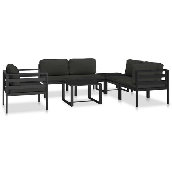 vidaXL Coffee Table Aluminium Anthracite