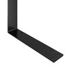 vidaXL Backrest for Pallet Sofa Black 110 cm Iron
