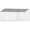 Dog Cage Silver 600 x 200 x 256 cm Galvanised Steel