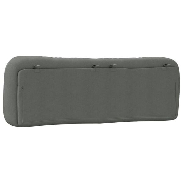 vidaXL Headboard Cushion "Hvar" Dark Grey 152 cm Queen Fabric