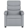 vidaXL Massage Recliner Chair Light Grey Fabric