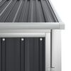 vidaXL Garden Tool Shed Anthracite 88x89x161 cm Galvanised Steel