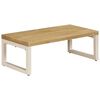 vidaXL Coffee Table 100x50x35 cm Solid Mango Wood and Steel