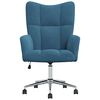 vidaXL Relaxing Chair Blue Velvet
