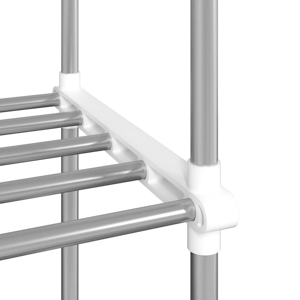 vidaXL Microwave Shelf White 51x27x63 cm Aluminium