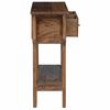 vidaXL Console Table Mixed Recycled Wood 80x35x80 cm